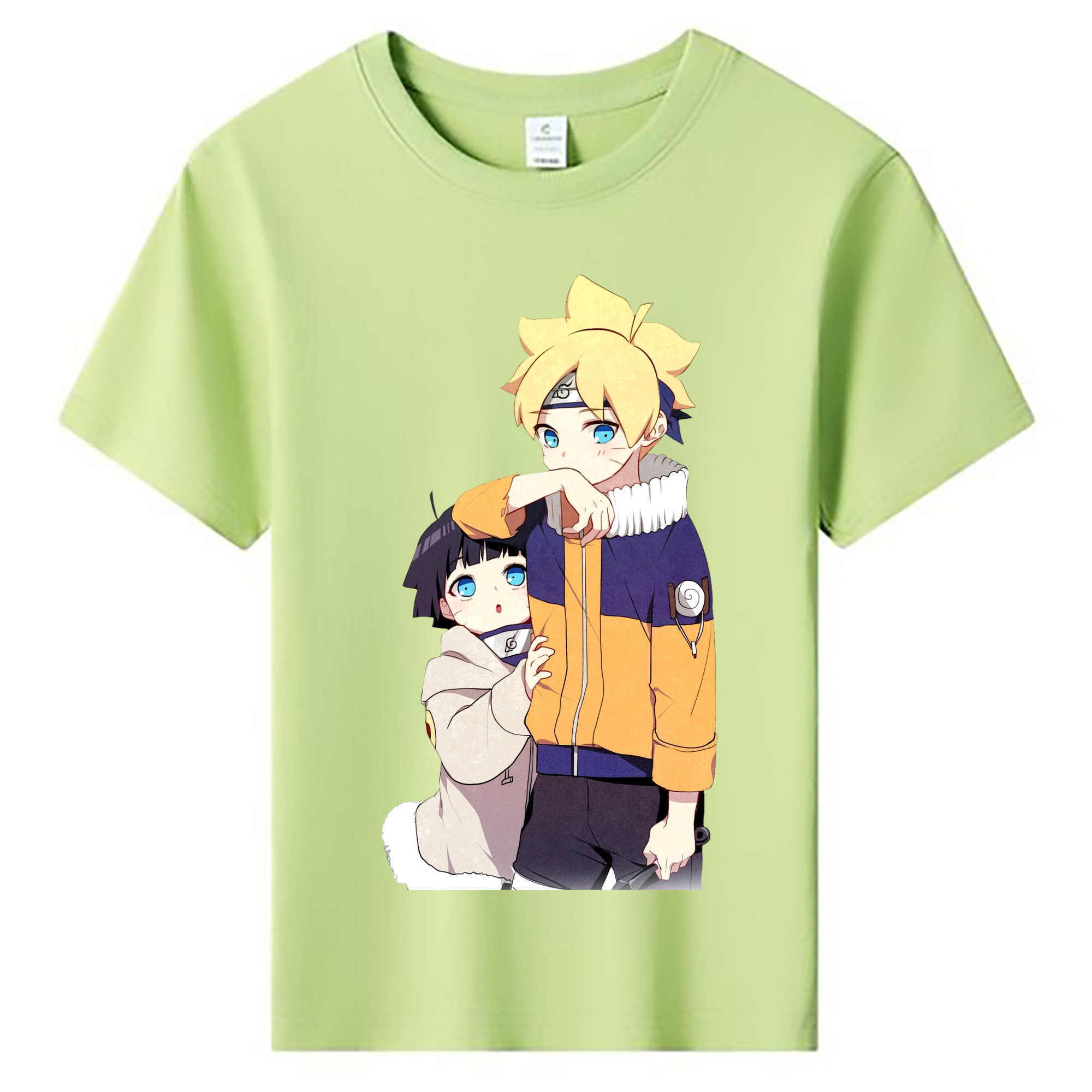 （画像用） NARUTO -ナルト- うずまき ボルト Uzumaki Boruto 綿100％キッズTシャツ（フロントプリント）